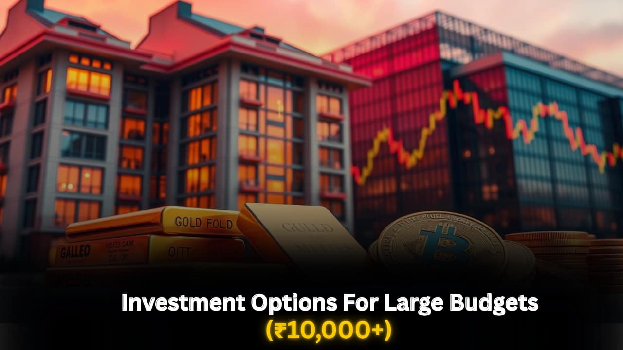 Large Budget best Investment options (₹10000+)
